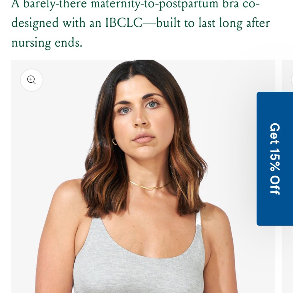 Bodily Gray Maternity Nursing Bra